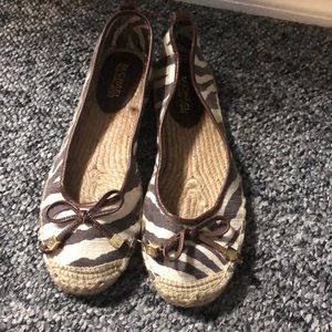 Michael Kors flat zebra espadrilles